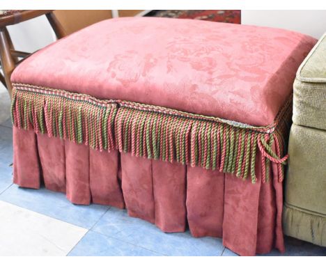 An Upholstered Lift Top Box Stool, 63cm Wide 