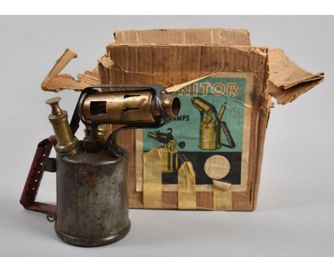 A Vintage Monitor Blow Lamp in Original Cardboard Box, Box Af 