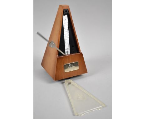 A Modern Clockwork Metronome Made in GDR, 23cm high 