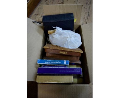 Pastimes: a large quantity of playing card packs, board games and similar. 