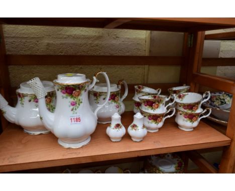 A Royal Albert 'Old Country Roses' pattern part tea service. 