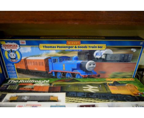 A Hornby Thomas the Tank Engine boxed train set.