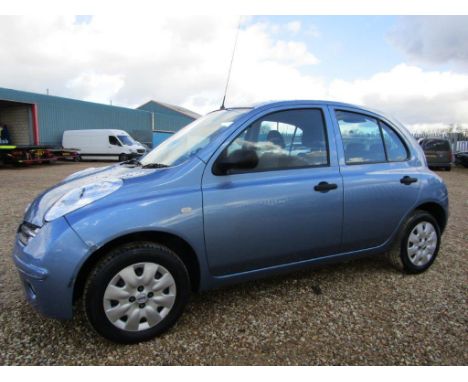 Make &amp; Model: Nissan Micra InitiaDate of Reg: YA07 VVBColour: Bluecc: 1240MoT: 18-01-2022Fuel Type: PETROLMileage: 39kTra