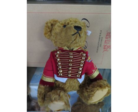 A Steiff Circus Master Bear - 30cm tall, mohair - limited edition 47 of 1999 - with box but no certificate 
