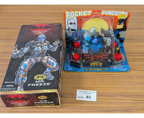 Vintage Toys: Batman Mr Freeze Collector's Edition boxed figure, plus Pocket Punchers Mr Freeze vs Batman; Good conditions; (