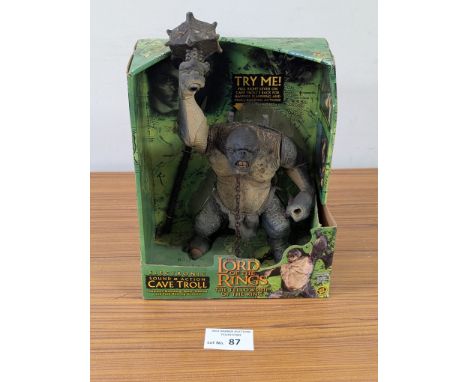 Vintage Toys: The Lord of the Rings: Fellowship of the Ring Electronic Sound and Action Cave Troll; boxed; Good condition, ma