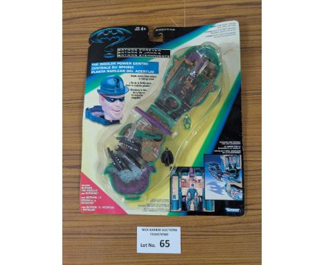 Vintage Toys: Kenner Batman Forever The Riddler Power Centre rare sealed set on card back; card back slightly faded, with som