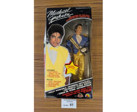 Vintage Toys: Grand Toys Michael Jackson boxed doll; Canadian issue; Grammy Awards outfit, some damage to box.