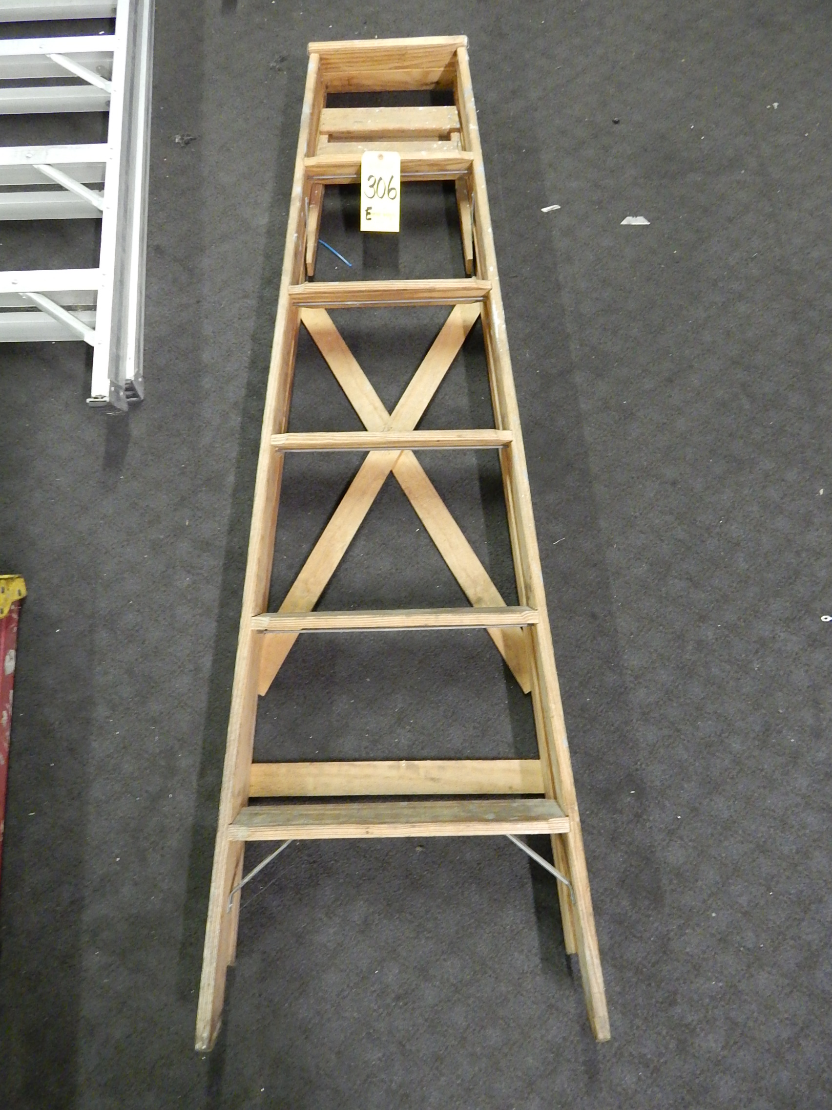 { Group of lots 306B, 306C, 306D, 306E } } } } Wooden Step Ladder, 6 Ft.