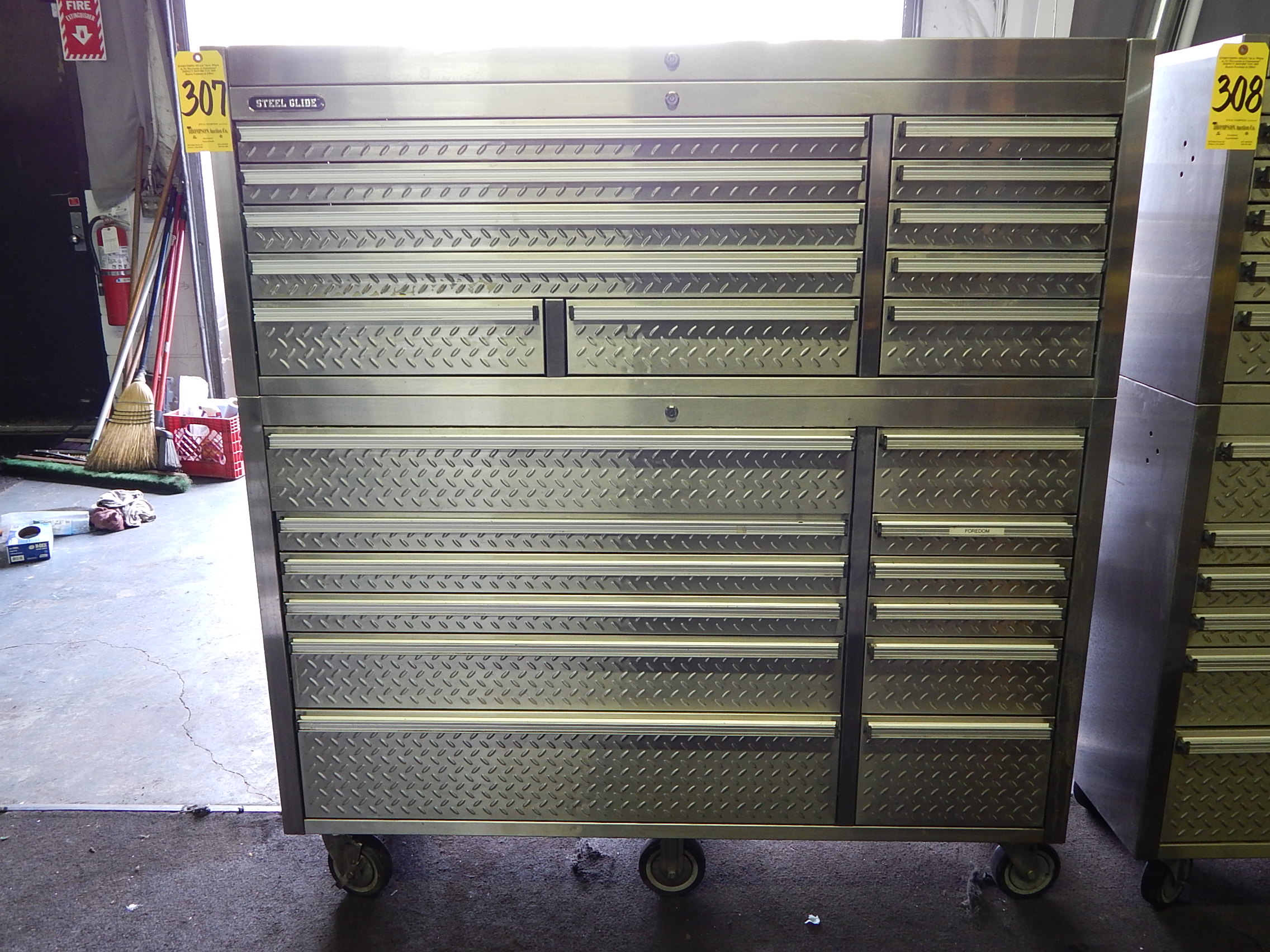 { Choice of lots 307, 308 } } } } Steel Glide 56 Inch Stainless Steel