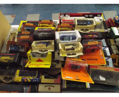 A Tray of Boxed Die Cast Cars Commercial Vehicles Etc. 