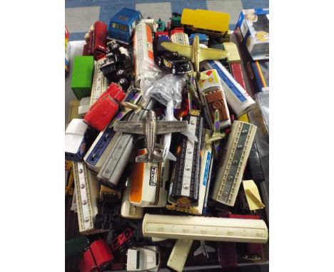 A Tray Containing Large Quantity of Die Cast Tankers, Vehicles, Buses Etc. 