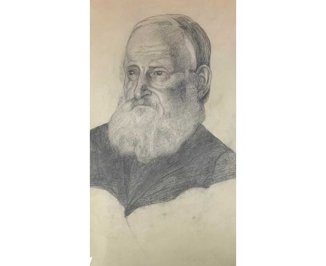 Frances Mary Towers (British, 20th century), seven portrait studies in pencil, signed and dated 1914 and 1917 on verso, mount