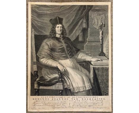 Jan Van Munnickhuysen after Willem Van Ingen (1651-1708), Portrait of Joannes Van Neercassel, engraving, circa 1664-1721, tri