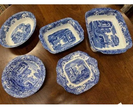 A selection of modern Italian pattern Spode dinnerwares (selling in iaid of Macmillan)