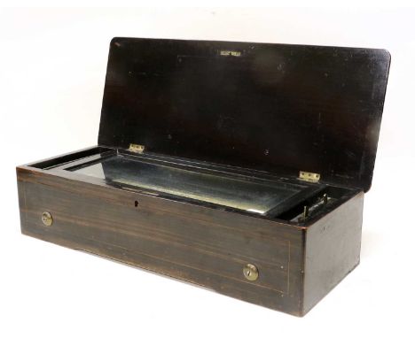 A Musical Box Playing Twelve Airs, By Paillard Vaucher Et Fils ser. No. 2045, with single-spring motor and single-section com