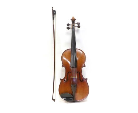 Viola  15 3/8" one piece back, ebony fingerboard, rosewood tailpiece and pegs, labelled 'Friedrich Kochendorfer Atelier Fur G