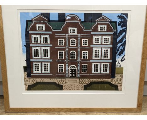 Edward Bawden (1903- 1989), lithograph, Kew Palace, signed in pencil, 103/160, 50 x 64cm