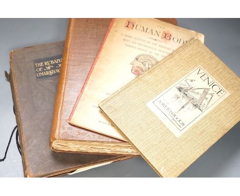 ° ° A coloured Mannikin Human Bodybook, Seven Pillars of Wisdom, Omarkhayam, 1930's International Horse &amp; Hound Show and 