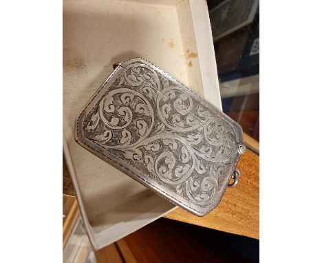 Hallmarked Birmingham Silver Large Vesta Case