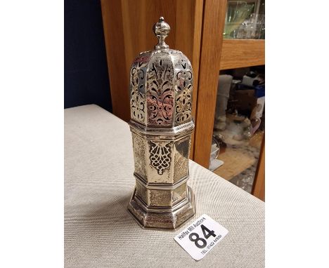 1929 Hallmarked Birmingham Silver Salt Cellar, by Hukin &amp; Heath, 161g, approx 6" in height