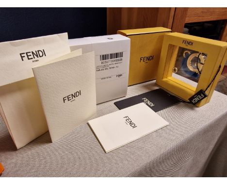 Boxed Fendi Metallic 'G' Pendant - as new