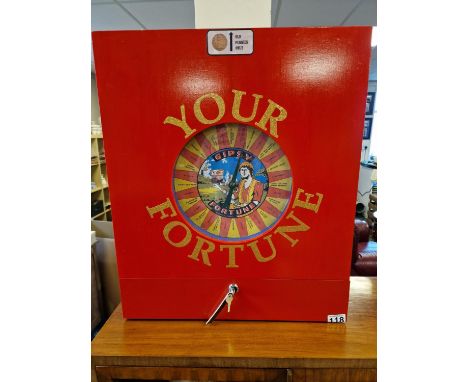 Handmade Bespoke 'Your Fortune' Penny Slot Machine Arcade Fairground Piece