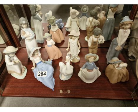 Set of 10 Lladro Nao Porcelain Figures