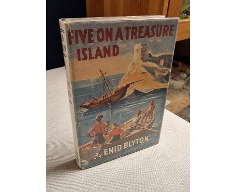 First Edition of Enid Blyton's 1942 Book, Five on Treasure Island