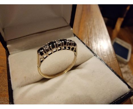 9ct Gold Eternity Ring, size R