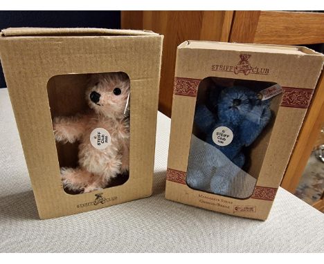 Pair of Steiff Miniature 1998 and 2003 Club Teddy Bears
