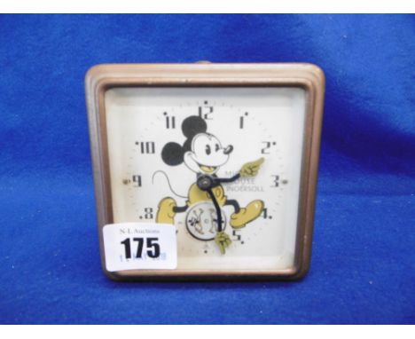 A 1930S INGERSOLL MICKEY MOUSE CLOCK