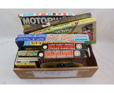 Collection of 16 boxed games circa 1950s to 1970s to include Motorway, Waddingtons Campaign, Cadaco Snow White &amp; The Seve