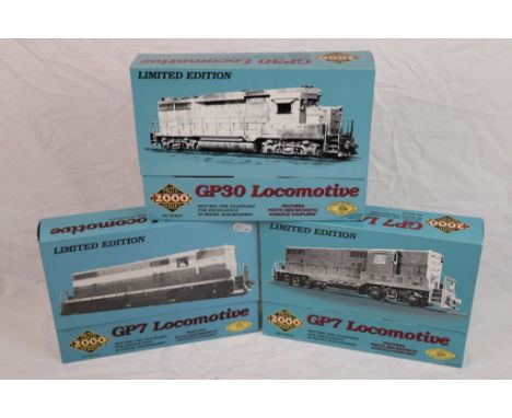 Three boxed Protos Series 2000 HO scale ltd edn Locomotives to include 23577 CNW 1519 GP7, 97008 AC 165 GP7 and 23124 wc713 G