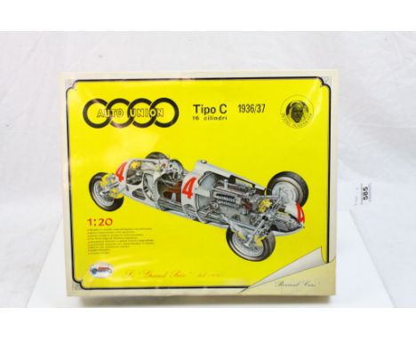 Revival construction kit, Auto-Union Tipo C 1936/37 1:20 scale, partially completed, believed to be complete, but no instruct