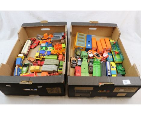 Approx 60 loose playworn diecast vehicles, to include Corgi, Matchbox &amp; Dinky