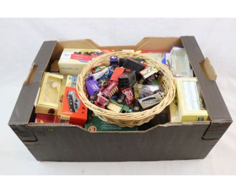Selection of approx 50 diecast vehicles, boxed and unboxed, to include Corgi, Lledo &amp; Oxford Die-Cast, together with a fe