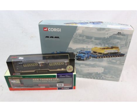 Boxed Corgi Heavy Haulage ltd edn 18002 Pickfords, complete with certificate plus boxed Corgi ltd edn 75406 Leyland DAF Curta