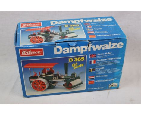 Boxed Wilesco Dampfwalze D365 Old Smokey Steam Roller in vg condition
