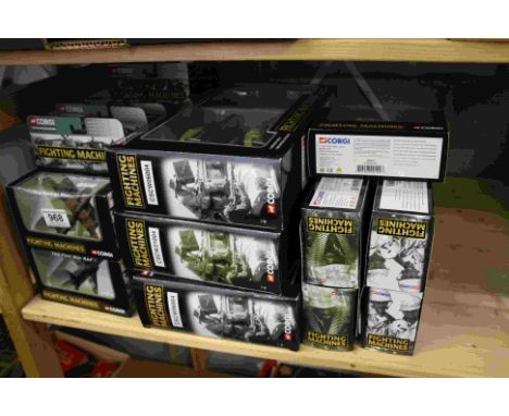 Collection of 21 boxed Corgi diecast Fighting Machines Showcase Collection , to include Operation Desert Storm, RAF at War, B