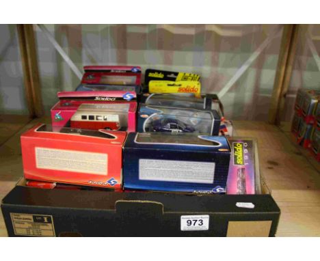 8 Boxed/cased Solido diecast models 
