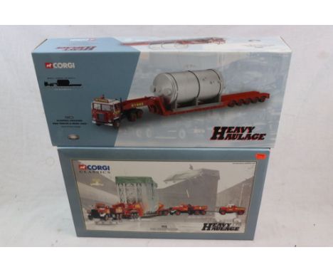 Two boxed ltd edn Corgi Heavy Haulage models to include 31009 Wynns Diamond T Ballast (x2) 24 Wheel Girder Trailer with boile