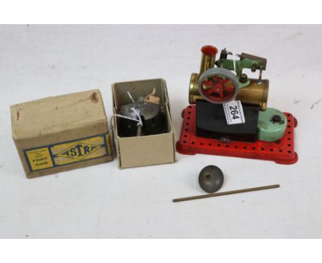 Boxed Mamod Mirror No 2 Steam Engine and a boxed Astra Fort Gun (some wear)