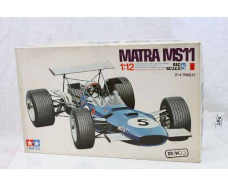 Tamiya Matra MS11 construction kit, 1:12 scale, believed to be complete, with decals, instructions and original erratum slip.