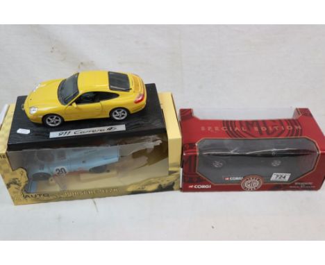 Two boxed diecast models to include Corgi 46602 1:8 Special Edition MGF MG 1924-1999, Autoart 1;18 The Steve McQueen Collecti