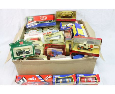 Collection of 67 boxed diecast models to include 45 x Lledo The Darling Buds of May, Royal Mail, Vintage Vehicles etc and 15 