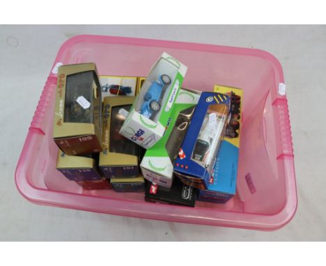 Collection of 12 boxed diecast models to include 5x Corgi 09701, C144/1, 29102 etc. 5x Brumm 129, 149, 163, 101, 148, Model B