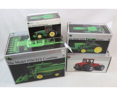 Four boxed ERTL diecast farming models to include Series II Precision 15036 The Model John Deere 9750 STS Combine, The Model 