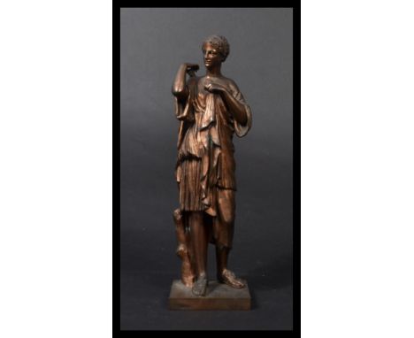 Ron Sauvage 'Diane de Gabies' 19thC 'Grand Tour' Bronze Sculpture, French quality bronze, after the Antique, cast in the 1870