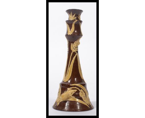 A vintage retro 20th century ceramic studio pottery David Cleverly ( Devon Studio Pottery ) mouse candlestick